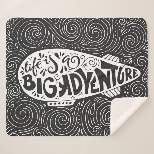 生命は大きい冒険です シェルパブランケット (正面(横))