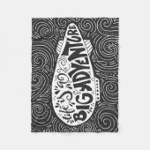 生命は大きい冒険です フリースブランケット (正面)