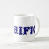 生命は大変なマグです コーヒーマグカップ (正面右)