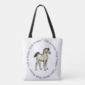 生命は子馬のトートとよりよいです トートバッグ (裏面)
