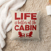 生命は小屋の装飾用クッションでよりよいです クッション (ブランケット)