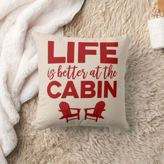 生命は小屋の装飾用クッションでよりよいです クッション (ブランケット)