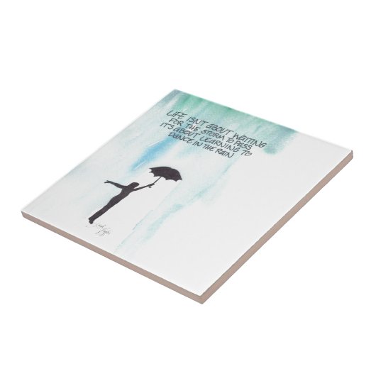 生命は嵐を待っていることについて渡るためにありません タイル (側面)