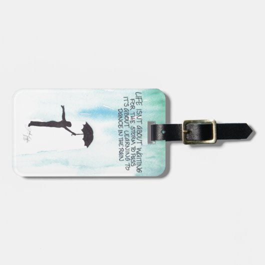 生命は嵐を待っていることについて渡るためにありません ラゲッジタグ (正面横)