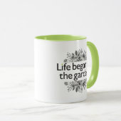 生命は庭で始まりました マグカップ (正面右)