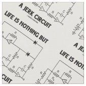 生命は急な動き回路の物理学のユーモアです ファブリック (クローズアップ)