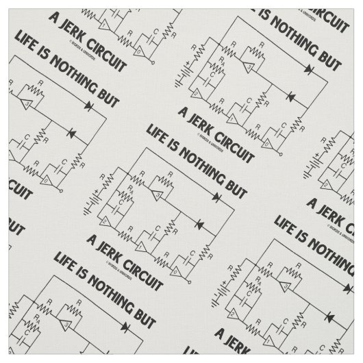 生命は急な動き回路の物理学のユーモアです ファブリック (見本)