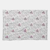 生命は悪いマニキュアパターンのために余りに短いです キッチンタオル (横)