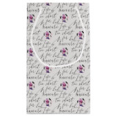 生命は悪いマニキュアパターンのために余りに短いです スモールペーパーバッグ (裏面)