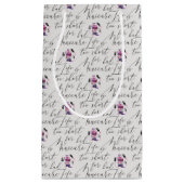 生命は悪いマニキュアパターンのために余りに短いです スモールペーパーバッグ (正面)