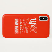 生命は悪い毛を経験するには余りにも短いです Case-Mate iPhoneケース (裏面(横))