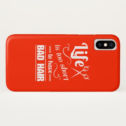 生命は悪い毛を経験するには余りにも短いです Case-Mate iPhoneケース (裏面(横))