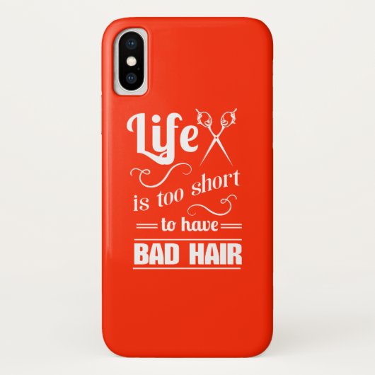 生命は悪い毛を経験するには余りにも短いです Case-Mate iPhoneケース (裏面)