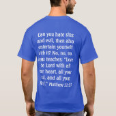 生命は懸命ですか。 -ワイシャツ Tシャツ (裏面)