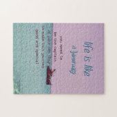 生命は旅行の感動的なデジタル芸術のようです ジグソーパズル (横)