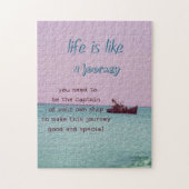 生命は旅行の感動的なデジタル芸術のようです ジグソーパズル (縦)