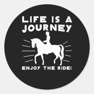 生命は旅行の楽しむな乗車の乗馬です ラウンドシール