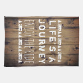 生命は旅行楽しみます乗車素朴なRVのキャンピングカーをです キッチンタオル (横)