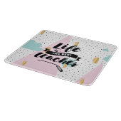 生命は最も最高のな先生です カッティングボード (角)