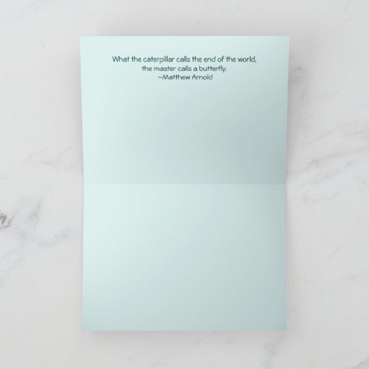 *生命は永遠である:内の死の美しいメタファー カード (内部)