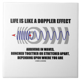 生命は波で着くドップラー効果のようです タイル