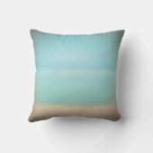 生命は海のビーチの正方形の枕によってよりよいです クッション (裏面)