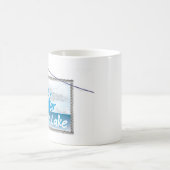 生命は湖のコーヒー・マグでよりよいです コーヒーマグカップ (中央)