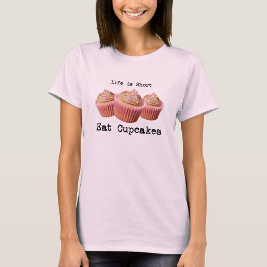 生命は短いです Tシャツ (正面)