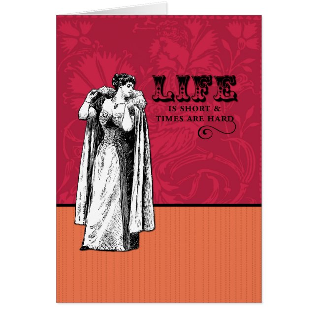 生命は短く、時は堅いです (正面)