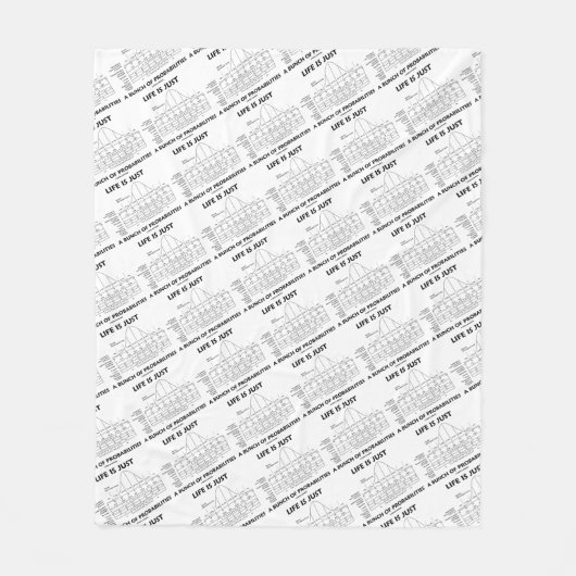 生命は確率の統計量のちょうど束です フリースブランケット (正面)