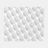 生命は確率の統計量のちょうど束です フリースブランケット (正面(横))