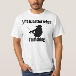 生命は私が採取しているときよりよいです Tシャツ