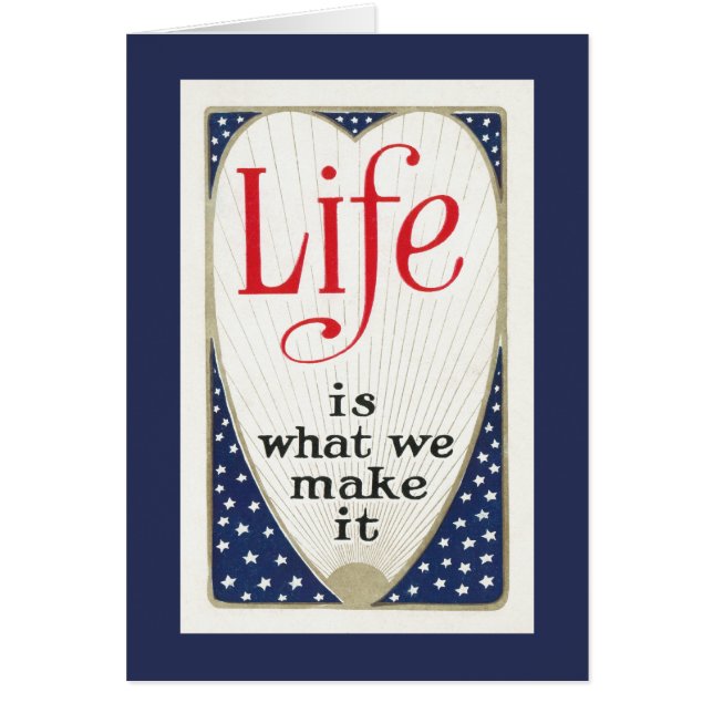 生命は私達がそれにするものです (正面)