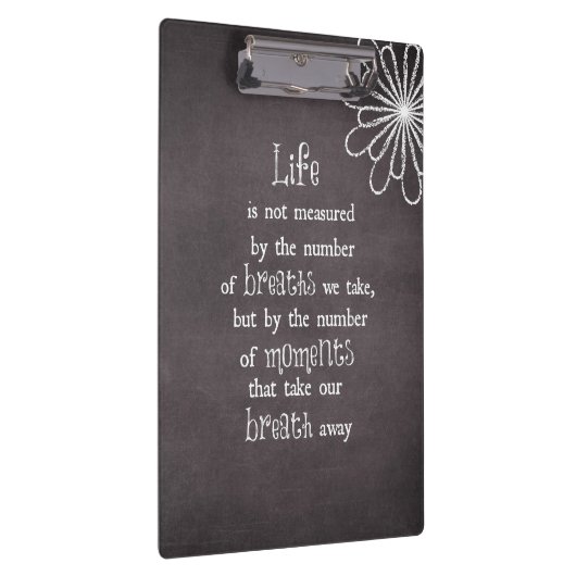 生命は私達が取る呼吸によって測定されていない引用文 クリップボード (右)