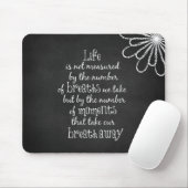 生命は私達が取る呼吸によって測定されていない引用文 マウスパッド (マウス)