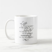 生命は私達が引用文を取る呼吸によって測定されません コーヒーマグカップ (左)