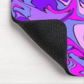 生命は素晴しいですの人! クールなレトロのファンキーなライン マウスパッド (コーナー)