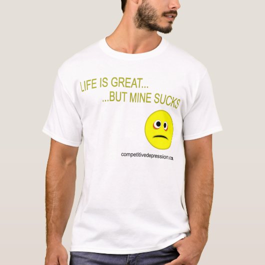 生命は素晴らしいです Tシャツ (正面)