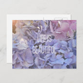 生命は美しいあじさいポストカード ポストカード (正面/裏面)