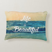 生命は美しいです アクセントクッション (裏面)