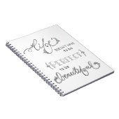 生命は美しいです-手描きのイラストレーションの落書き ノートブック (右側)