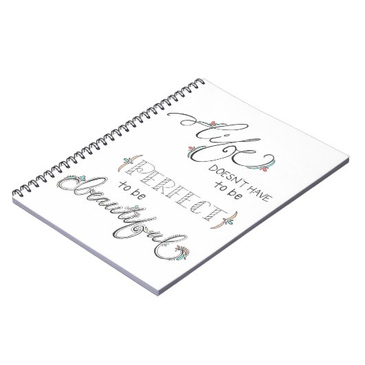 生命は美しいです-手描きのイラストレーションの落書き ノートブック (左側)