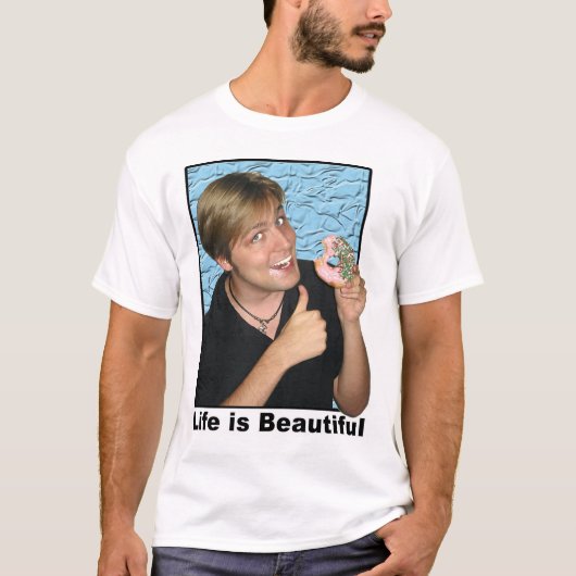 生命は美しいです Tシャツ (正面)