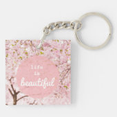 生命は美しいキーチェーン キーホルダー (裏面)