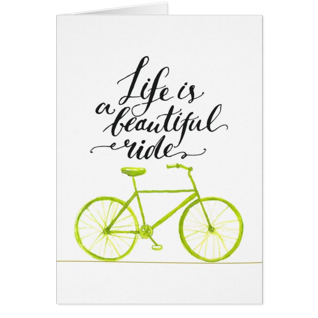 生命は美しい乗車のライムグリーンです (正面)