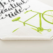 生命は美しい乗車のライムグリーンです シェルパブランケット (3/4)