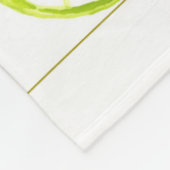 生命は美しい乗車のライムグリーンです フリースブランケット (角)