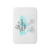 生命は美しい乗車の青です バスマット (正面縦)