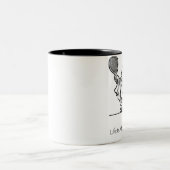 生命は美しい事の仏のコーヒー・マグです ツートーンマグカップ (中央)