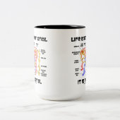 生命は肛門それです腎臓ではないです(腎臓Nephron) ツートーンマグカップ (中央)